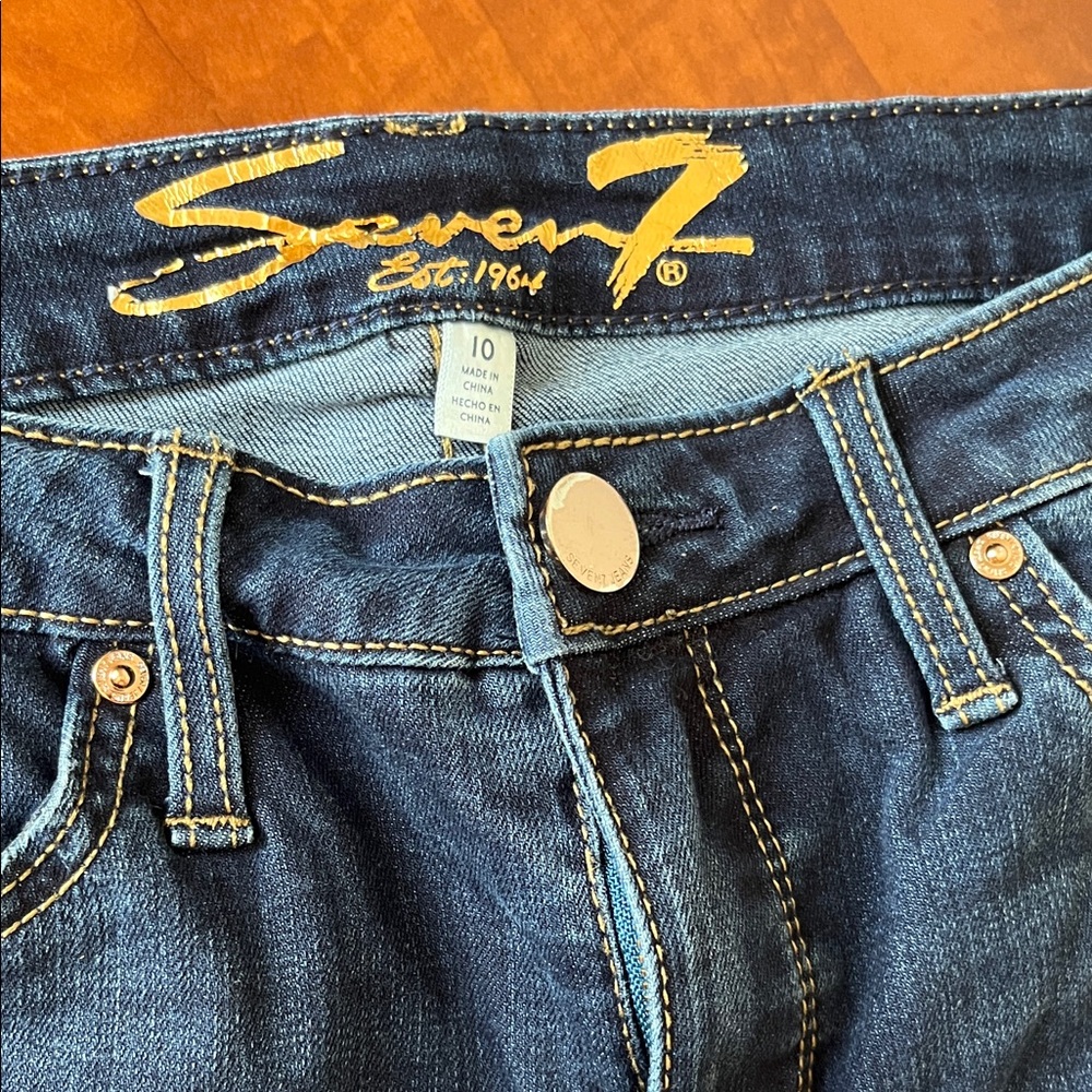 Seven7 Denim Jorts Sunset Bermuda Shorts Cotton Blend Roll up or Down - Picture 3 of 10